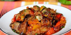 A dozen eggplant salad for the winter, step by step recipe